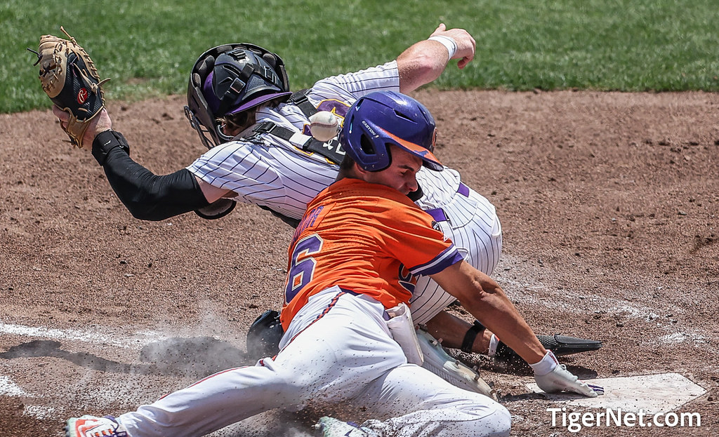 Clemson Baseball Photo of Will Taylor and ncaaregional and lipscomb