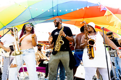 Cima Funk performing in the Pride Parade