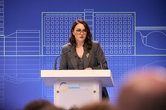 21/06/23, London, United Kingdom. Yulia Svyrydenko First Vice Prime Minister of Ukraine and Minister of Economic Development and Trade of Ukraine, pictured at the Ukraine Recovery Conference 2023 in Greenwich
