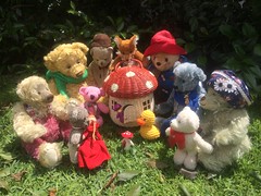 Paddington, Scout and the Faeries in the Garden II.