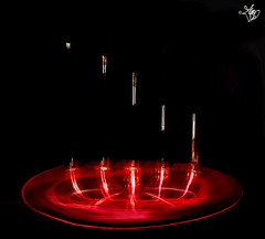 Sunlight imprisoned in glass ampollas (ampoules) Light painting Still Life by #WhiteANGEL