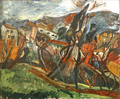 "Paysage de Céret" de C. Soutine (musée d'art moderne, Céret)