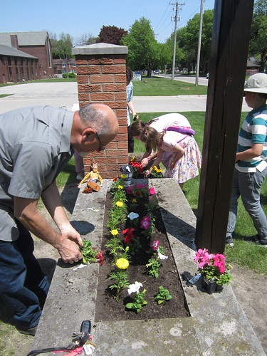 The young and the young at heart join forces to beautify our Church surroundings and proclaim to the world that the Orthodox Church is alive.