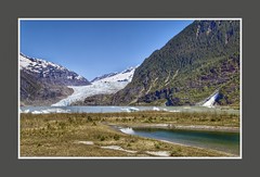 Mendenhall Glacier & Nugget Falls. Juneau, Alaska