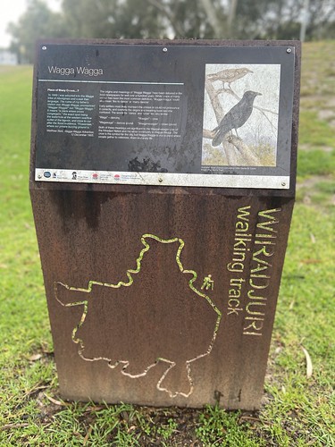 Wiradjuri Walking Trail sign, Wagga Wagga