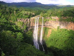 Chamarel Waterfall in Mauritius.