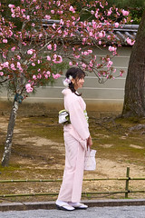 Posing in Sakura colors under the cherry blossom