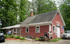 The Little Red School House clam shack.
