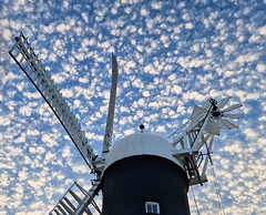 Mackerel sky over Holgate Windmill, June 2023 - 3