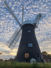 Mackerel sky over Holgate Windmill, June 2023 - 2
