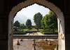 Shalimar Bagh Mughal garden marble pavilion, Jammu and Kashmir, Srinagar, India