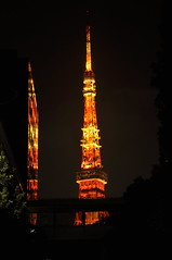 Tokyo Tower with reflection (Explored)