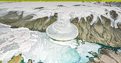 3d view of the Elephant Foot Glacier, Greenland