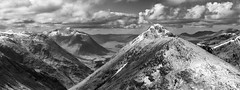 From the summit ridge of Buachille Etive Beag, looking south to Glen Etive