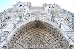 Entering the cathedral in Amiens