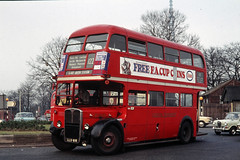 London Transport . RT3259 LLU618 . Crystal Palace.  South London . Spring-1972.