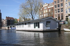 Boat House in Amsterdam, Holland.