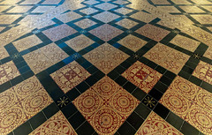 Minton and Company tiles, c. 1845, Chapter House, York Minster
