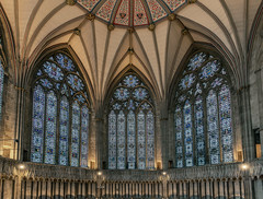 13th and 14th century glass, Chapter House, York Minster