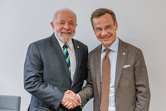 18.07.2023 - Encontro com o Primeiro-Ministro do Reino da Suécia, Ulf Kristersson, à margem da Sessão Plenária
