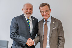 18.07.2023 - Encontro com o Primeiro-Ministro do Reino da Suécia, Ulf Kristersson, à margem da Sessão Plenária