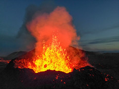 Volcanic Eruption, Litli-Hrutur, Iceland (12th July 2023)