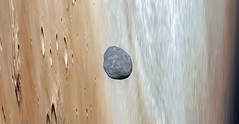 Phobos over Mars - ESA Mars Express