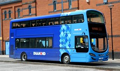 Diamond Bus East Midlands (Midland Classic), Burton-on-Trent 40616 BF15 KFA in Burton Centre between duties.