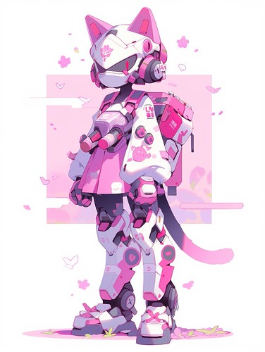 Shrine Maiden robot cat