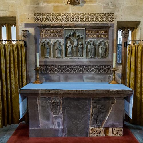 St David's Cathedral Holy Trinity Chapel medieval altar - Pembrokeshire, Wales