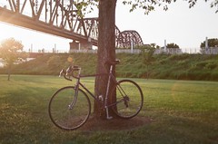 Summer sunset bike ride.