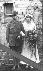 1917 wedding - Australian soldier 'Stan' and bride 'Norah'