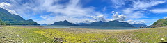 Panoramic view of Howe Sound at low tide