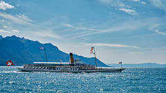Paddle steamer Lake Geneva Switzerland