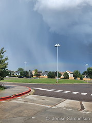 August 3, 2023 - Rainbow and rain. (Jenise Samuelson)