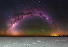 Milky Way & Zodiacal Light at Cowcowing Lakes, Western Australia