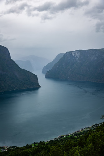Aurlandsfjord from Stegastein Viewpoint