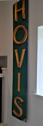Old Hovis sign inside a St Ives cafe