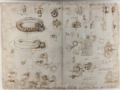 Drawings of spring mechanisms and gears
