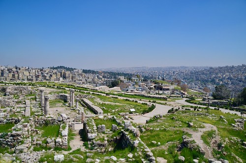 View of Citadel and Amman city below