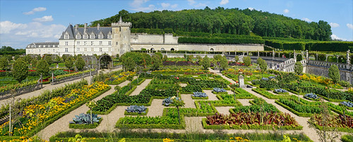 Les jardins potagers décoratifs du château de Villandry