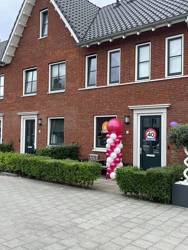 Balloon Column Wide Round Birthday 40 Years Rotterdam Abtsweg