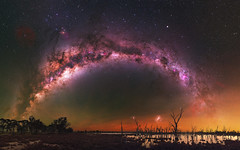 Milky Way at Yenyening Lakes, Western Australia