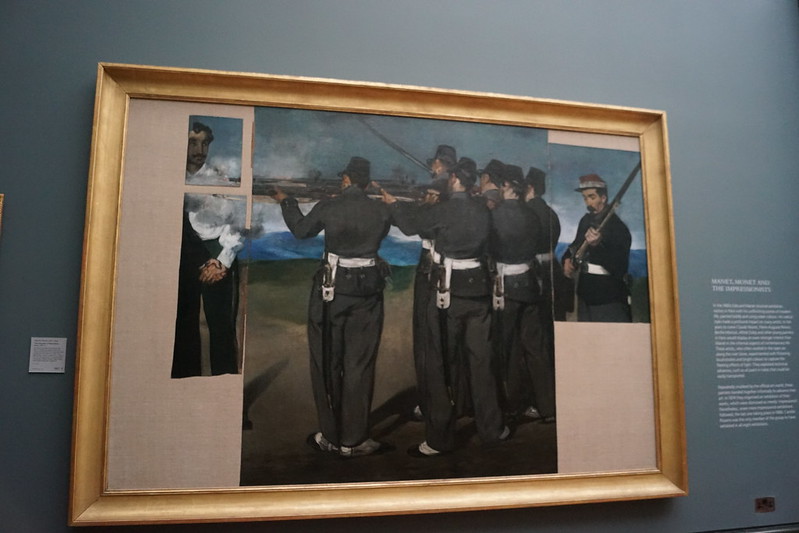 The Execution of Maximilian 1867-8, Edouard Manet 1832-1883, National Gallery, Trafalgar Square, Charing Cross, City of Westminster, London, WC2N 5DN (1)<br/>© <a href="https://flickr.com/people/38298328@N08" target="_blank" rel="nofollow">38298328@N08</a> (<a href="https://flickr.com/photo.gne?id=53144590616" target="_blank" rel="nofollow">Flickr</a>)