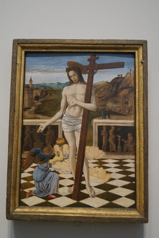 Blood of the Redeemer, probably 1460-5, Giovanni Bellini 1430-1516, National Gallery, Trafalgar Square, Charing Cross, City of Westminster, London, WC2N 5DN<br/>© <a href="https://flickr.com/people/38298328@N08" target="_blank" rel="nofollow">38298328@N08</a> (<a href="https://flickr.com/photo.gne?id=53144828739" target="_blank" rel="nofollow">Flickr</a>)