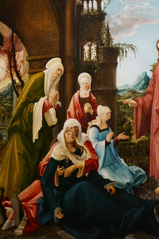 Christ taking Leave of his Mother, probably 1520, Albrecht Altdorfer 1480-1538, National Gallery, Trafalgar Square, Charing Cross, City of Westminster, London, WC2N 5DN<br/>© <a href="https://flickr.com/people/38298328@N08" target="_blank" rel="nofollow">38298328@N08</a> (<a href="https://flickr.com/photo.gne?id=53145072715" target="_blank" rel="nofollow">Flickr</a>)