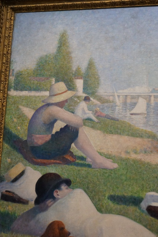Bathers at Asnières 1884, Georges Seurat 1859-1891, National Gallery, Trafalgar Square, Charing Cross, City of Westminster, London, WC2N 5DN<br/>© <a href="https://flickr.com/people/38298328@N08" target="_blank" rel="nofollow">38298328@N08</a> (<a href="https://flickr.com/photo.gne?id=53145252110" target="_blank" rel="nofollow">Flickr</a>)