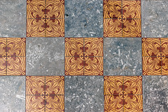 Minton encaustic floor tiles, 1849 (sanctuary)
