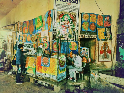 India series .. Indian Picasso aka Kikasso, Pushkar, Rajasthan, India