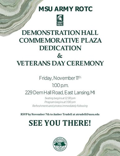 Veterans Day and Dem Hall Plaza Dedication, November 2022
